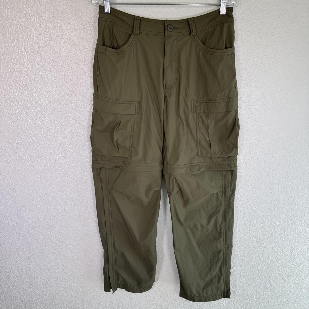 REI Co-op Pants Mens 32 X 30 Green Convertible Hiking Nylon Cargo Travel Outdoor